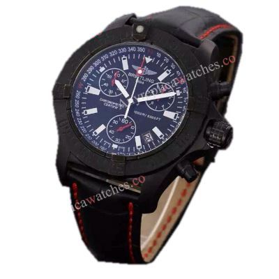 NEW Replica Breitling Super Avenger 45mm Black Chronograph Watch for sale